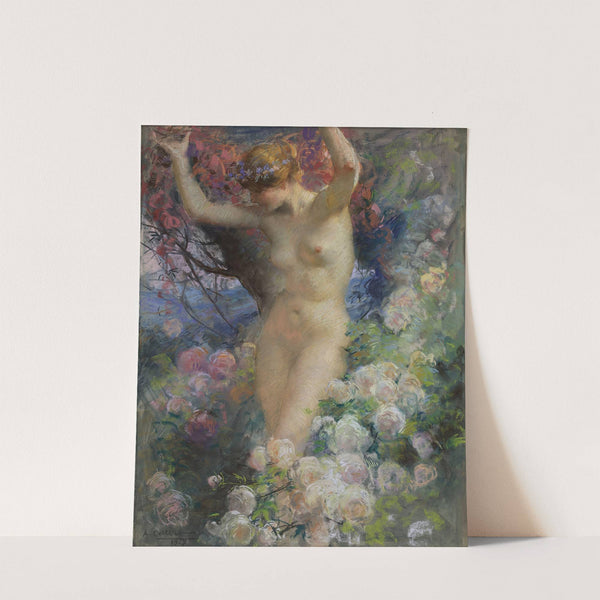 Parmi les roses by Antoine Calbet