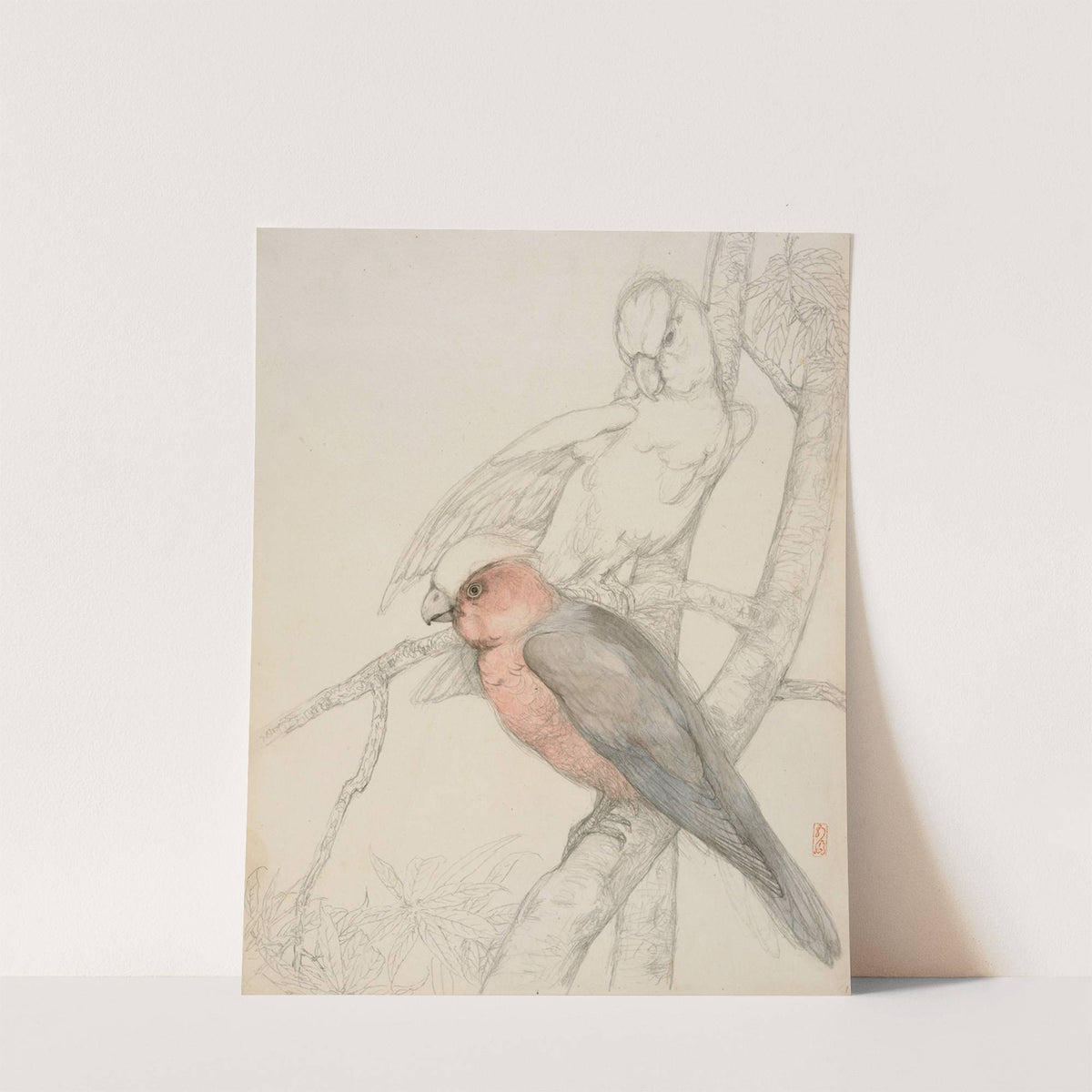 Parrots by Hashiguchi Goyō