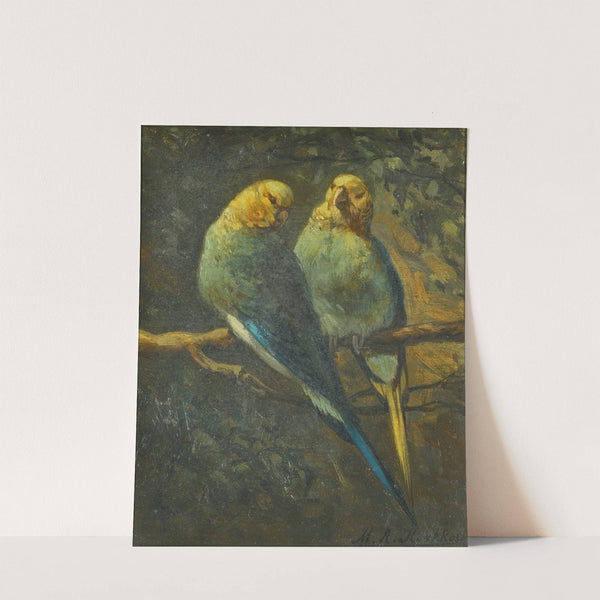 Parrots by Marinus Adrianus Koekkoek The Younger