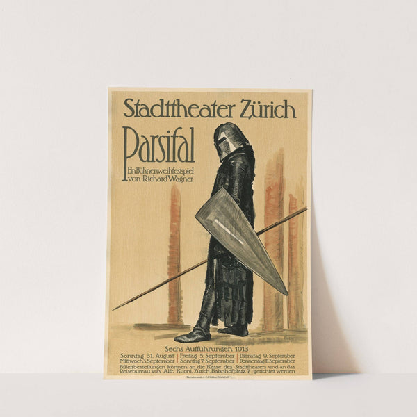 Parsifal. Ein Bühnenweihfestspiel von Richard Wagner im Stadttheater Zürich (1913) by Albert Rüegg