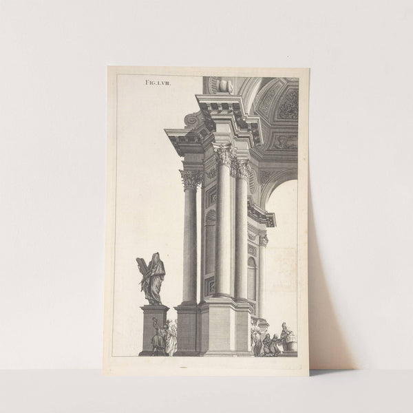 Part of an octangular work of the Corinthian order. by Andrea Pozzo