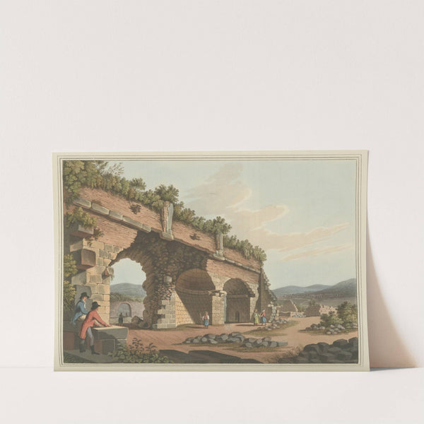 Part of the grand gallery of the Temple of Diana by Luigi Mayer