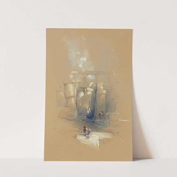 Part of the hall of columns at Karnak, Thebes, Egypt (1855) by David Roberts