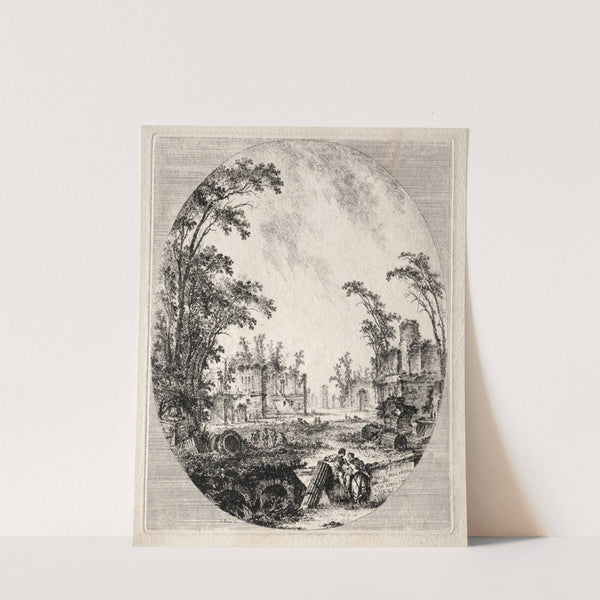 Part of the Old Appian Way (1756) by Jean-Claude-Richard de Saint-Non