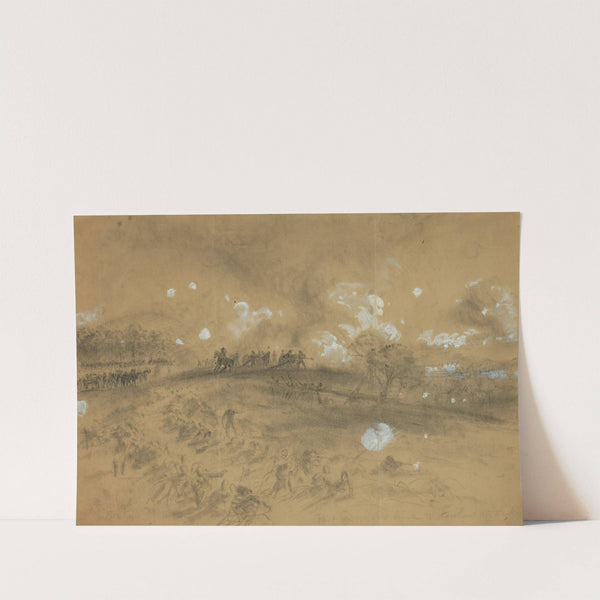 Part of Ward’s line, Kershaw attacking (1863) by Alfred Rudolph Waud