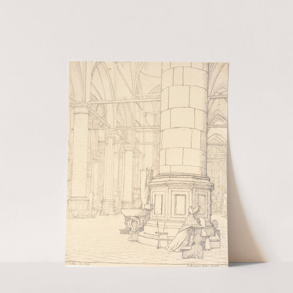 Parti fra det indre af Ss.Giovanni e Paolo i Venedig by Christen Købke