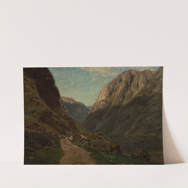 Parti fra Gudvangen by Amaldus Nielsen