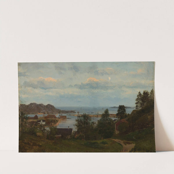 Parti fra Mandal, Oxevolden by Amaldus Nielsen