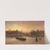 Parti Fra Nyhavn Set Fra Grønlandske Handelsplads Efter Solnedgang (1908) by Holger Lübbers