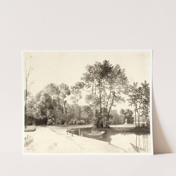 Parti fra Sanderumgaard have by Christoffer Wilhelm Eckersberg