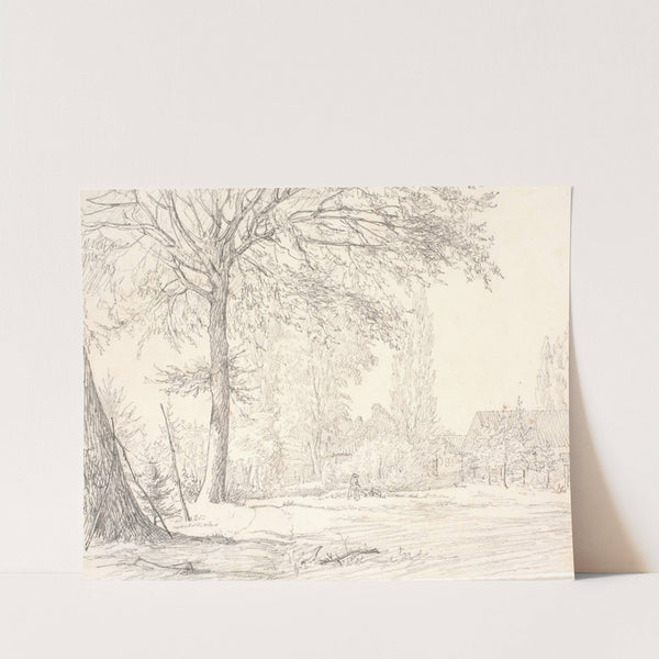 Parti i Falkoneralléen by Christen Købke