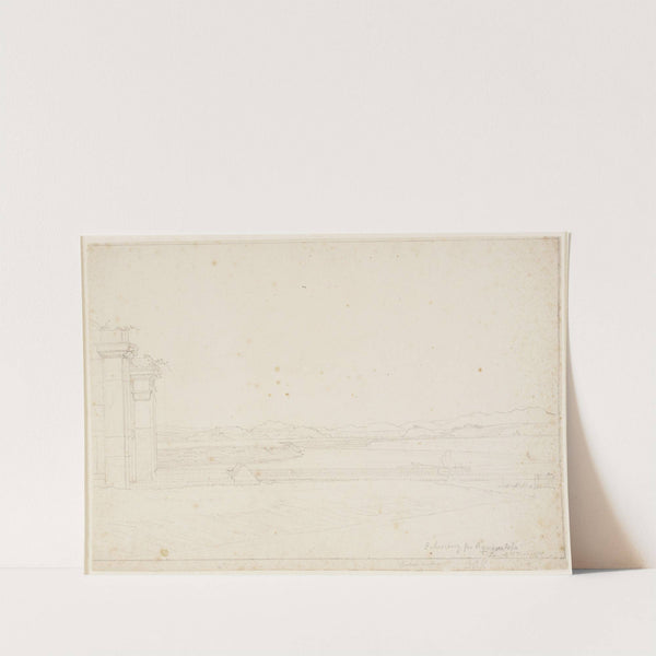 Parti ved Fontana Acetosa – udsigt fra fontænen nord for Rom over Tiberen mod nord (1814) by Christoffer Wilhelm Eckersberg