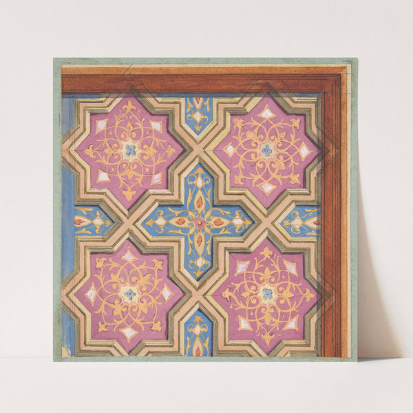 Partial design for the decoration of a ceiling (1840–97) by Jules-Edmond-Charles Lachaise