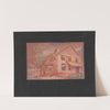 Partially Completed House in Pink Sunset Hues (1934-1943)