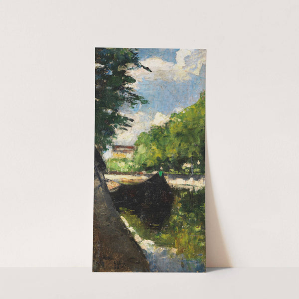 Partie am Landwehrkanal Berlin by Lesser Ury