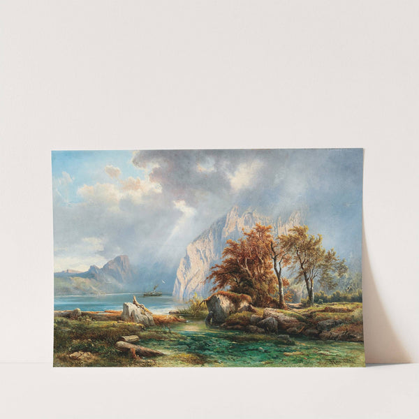 Partie am Wolfgangsee by Carl Franz Emanuel Haunold