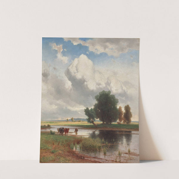 Partie bei Lundenburg by Eduard Peithner von Lichtenfels