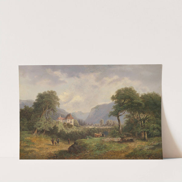 Partie beim Schloss by Gustav Barbarini