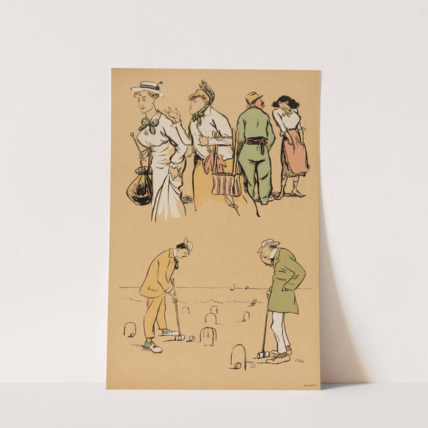 Partie de croquet (1919) by Georges Goursat (Sem)