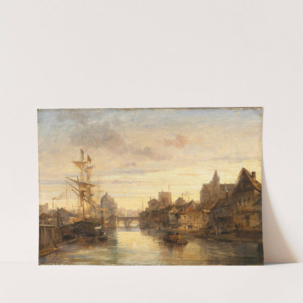 Partie in Amsterdam by Charles Euphrasie Kuwasseg