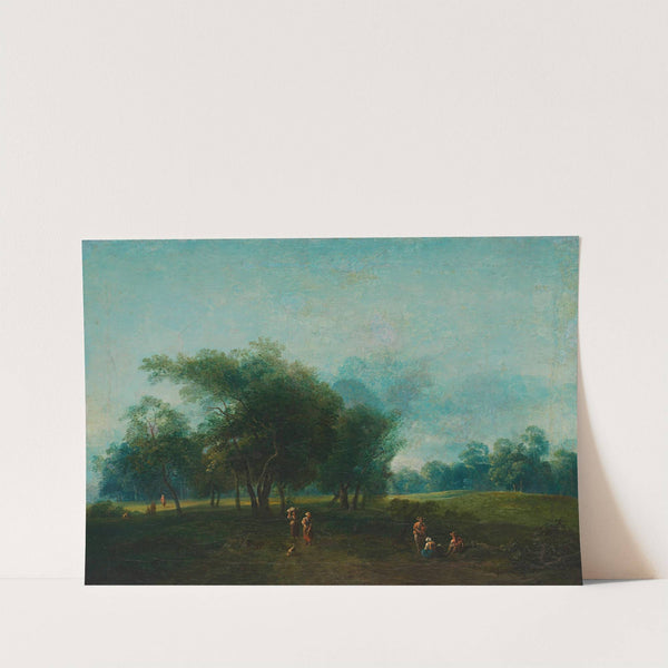 Partie in den Wiener Praterauen (ca. 1790) by Jakob Matthias Schmutzer