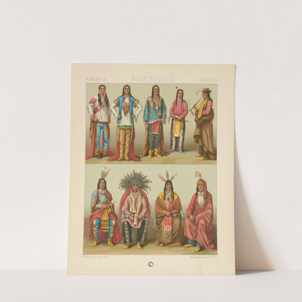 Partie septentrionale;les peaux-rougesbassins du Mississipi et du Colorado (1876-1888) by Auguste Racinet