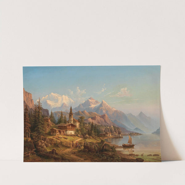 'Partie vom Thuner See', Switzerland by Heinrich Jaeckel