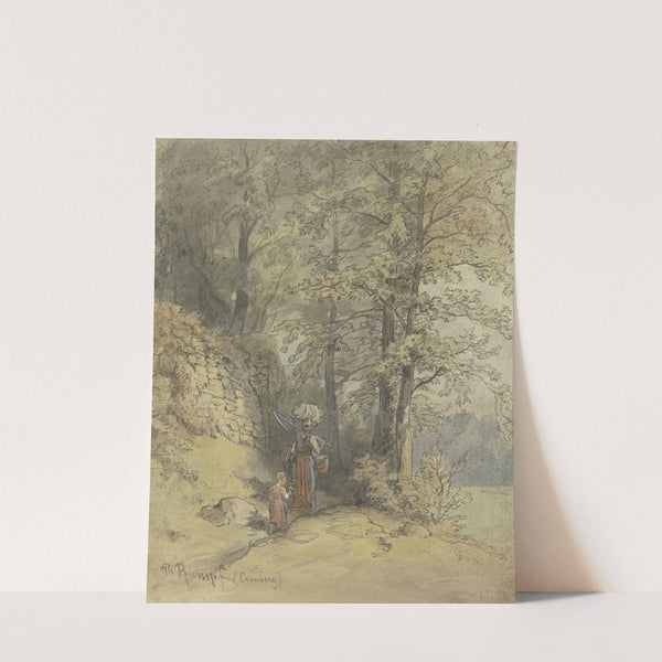 Partie vom Weg über die Eichen unterhalb des Philosophenwegs im Tal bei Kronberg by Philipp Rumpf