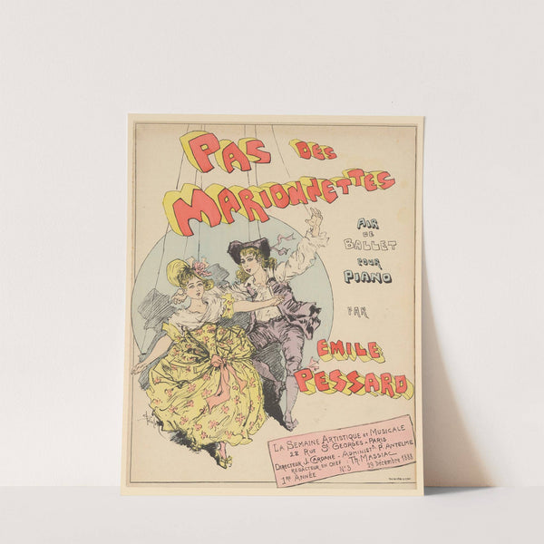 Pas des marionnettes, air de ballet pour piano par Emile Pessard (1888) by Théophile Alexandre Steinlen
