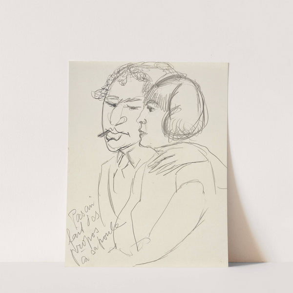 Pascin fait des propos à sa poule (1925) by Rudolf Grossmann