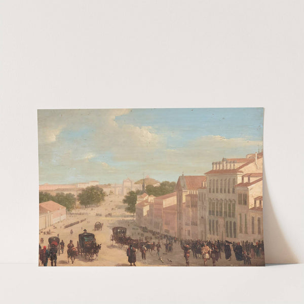 Paseo del Prado, Madrid by Giuseppe Canella