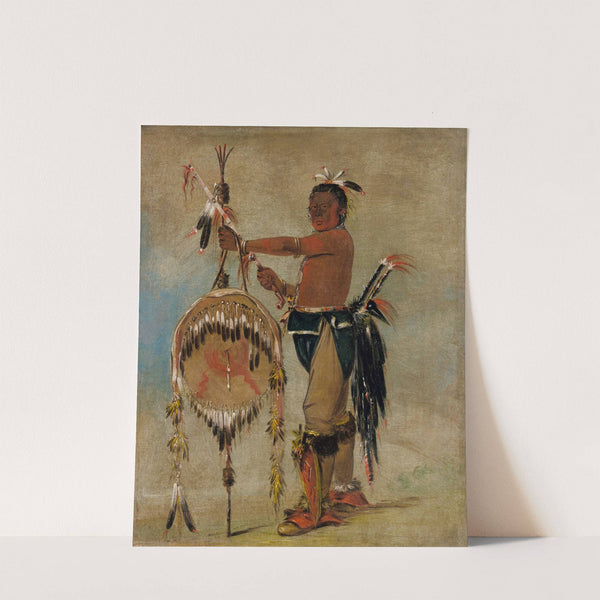Pash-Ee-Pa-Hó, Little Stabbing Chief, a Venerable Sauk Chief by George Catlin