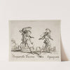 Pasquariello Truonno and Meo Squaquara (1631) by Jacques Callot