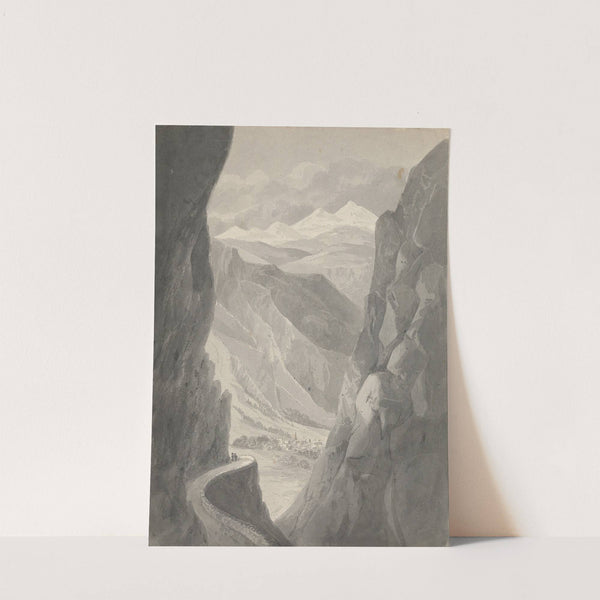 Pass of the Gemmi- Descending to Leukas Bad (Switzerland) by Isaac Weld