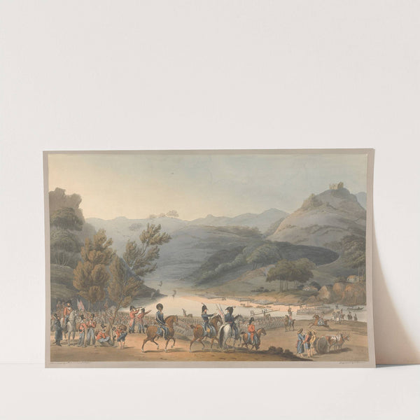 Passage of the Mondego at Pena Cova by the 3rd Division of allied Army, 1810 (1810) by Charles Turner
