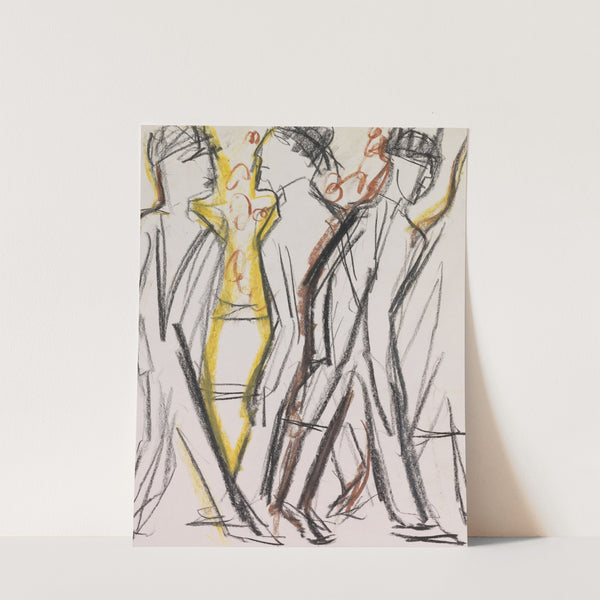 Passanten auf der Straße (1926) by Ernst Ludwig Kirchner