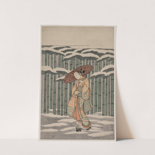 Passing the Bamboo Grove by Suzuki Harunobu