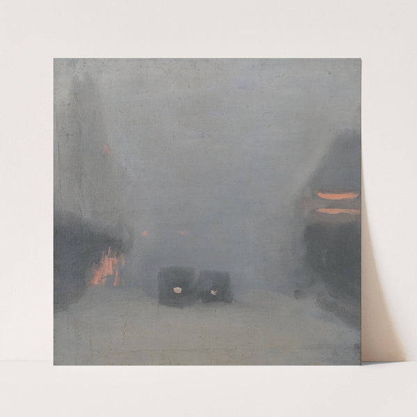 Passing trams (circa 1931) by Clarice Beckett