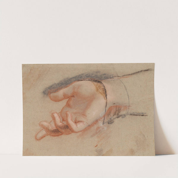 Pastelstudie til en udstrakt hånd (1790 – 1799) by Jens Juel