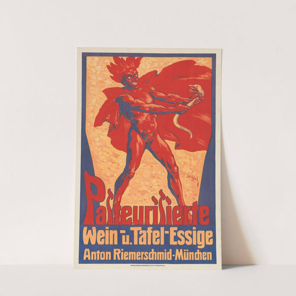 Pasteurisierte Wein- und Tafel-Essige. Anton Riemerschmid München (1911) by F. Stiffel