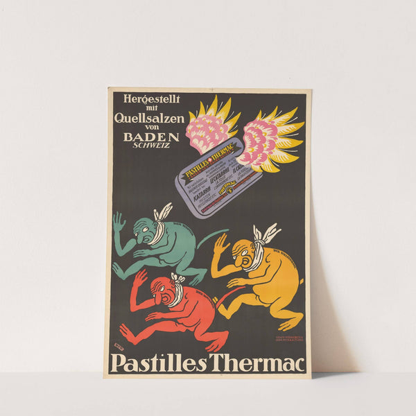Pastilles Thermac – Hergestellt mit Quellsalzen von Baden, Schweiz (1920) by Josef Diveky