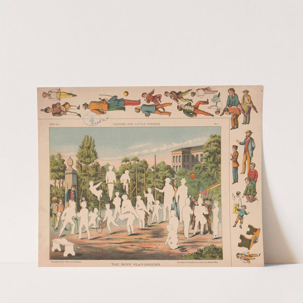 Pastime for little fingers. The boys’ play-ground (1881) by Pastime Publishing Co.