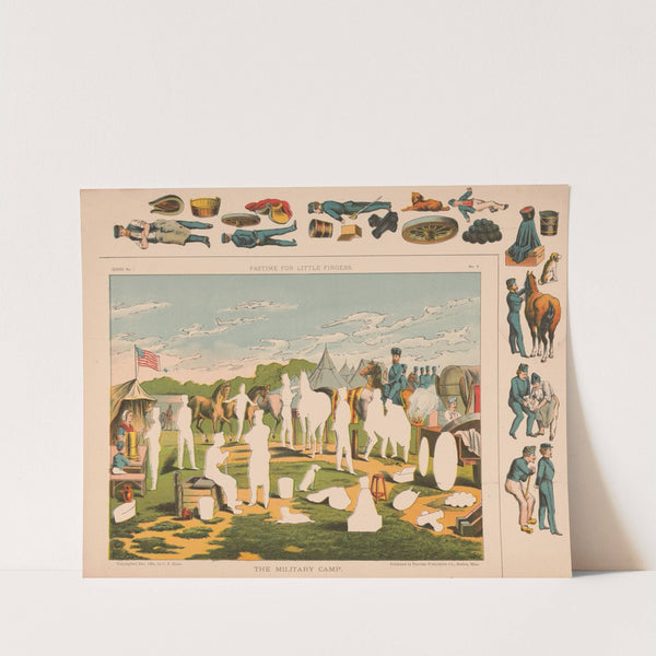 Pastime for little fingers. The Military camp (1881) by Pastime Publishing Co.