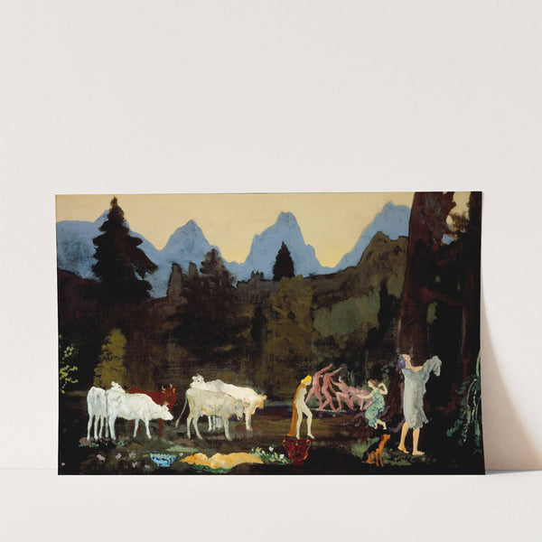 Pastoral Dells and Peaks (circa 1908-1911) by Arthur Bowen Davies