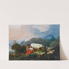 Pastoral Landscape With A Shepherd And Shepherdess At Rest by Jean-Honoré Fragonard