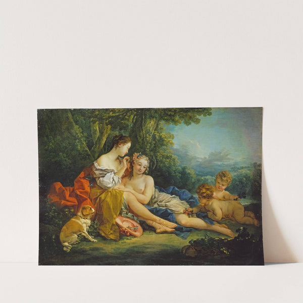 Pastoral Make-Up (La toillette pastorale) (1745) by François Boucher