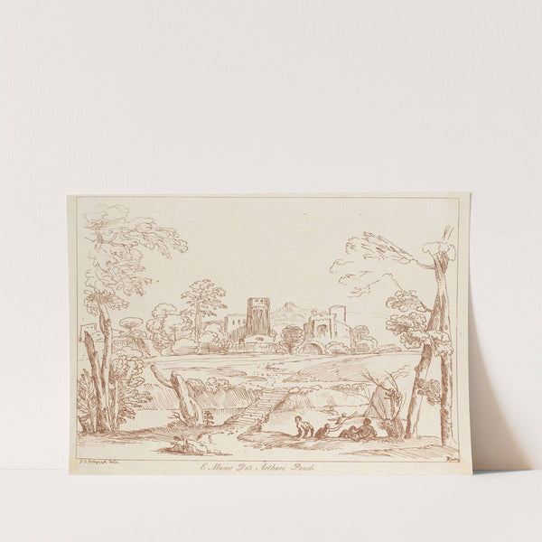 Pastoral scene with castle by George Knapton