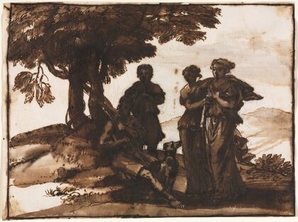Pastoral Scene with Classical Figures (c. 1640–1645)