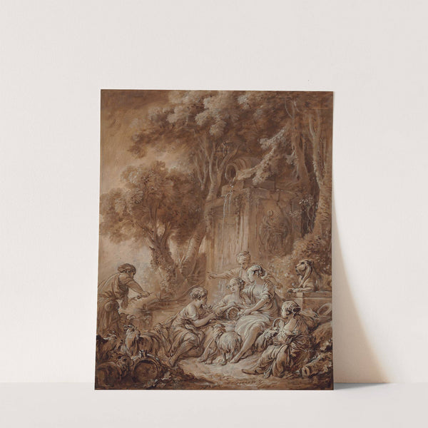 Pastorale au flûteur by François Boucher