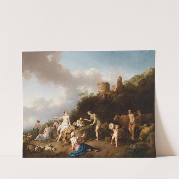 Pastorale Landschaft mit Diana und ihren Nymphen (1754) by Christian Wilhelm Ernst Dietrich